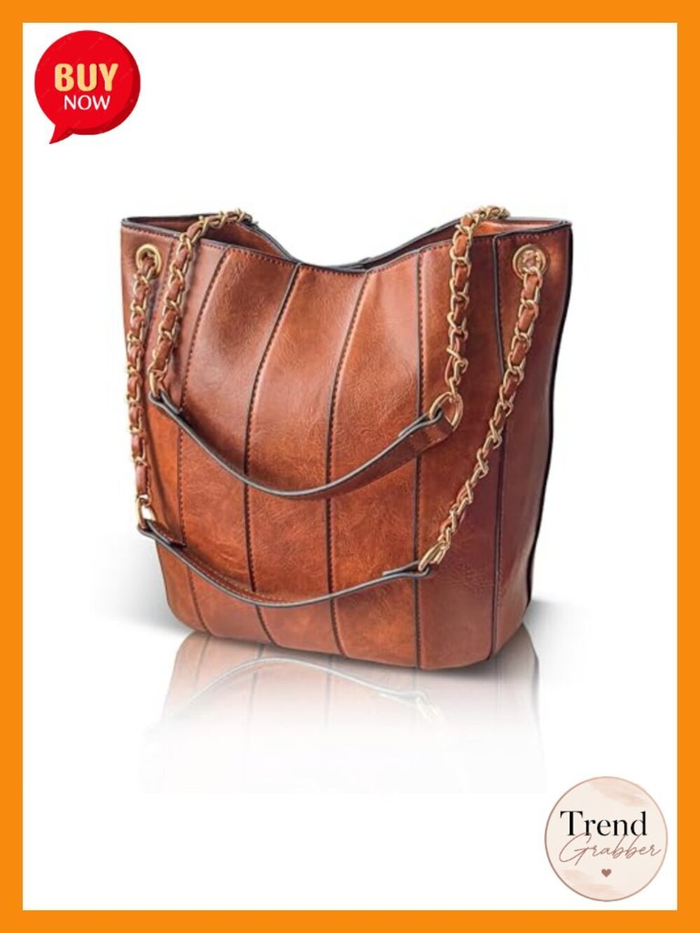 Vegan Leather Faux Leather Bucket Purse Top Handle Crossbody Bag 3-in-1